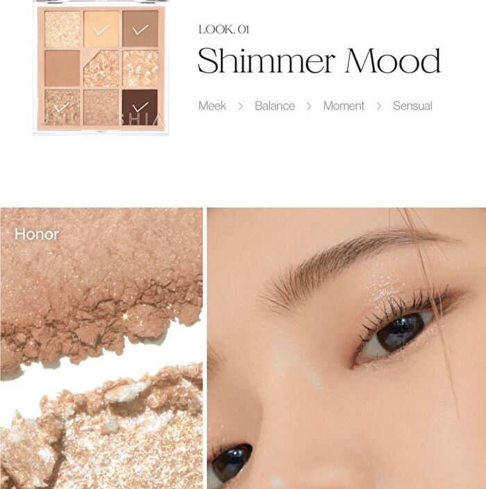 Glitterpedia Eye Palette - 7 Types - N°3 All Of Coral Pink