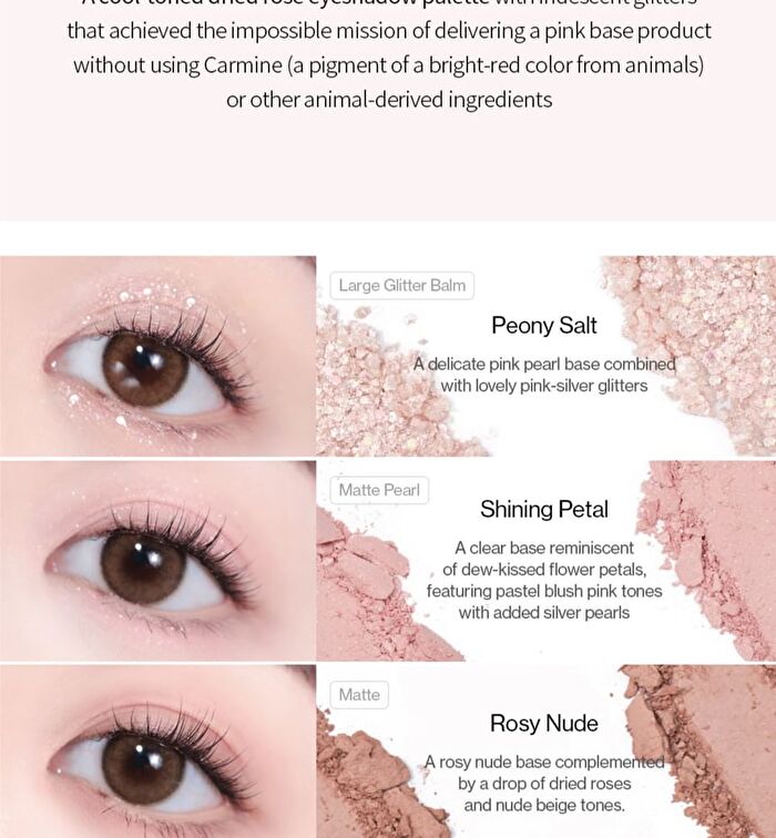 Glitterpedia Eye Palette - 7 Types - N°3 All Of Coral Pink