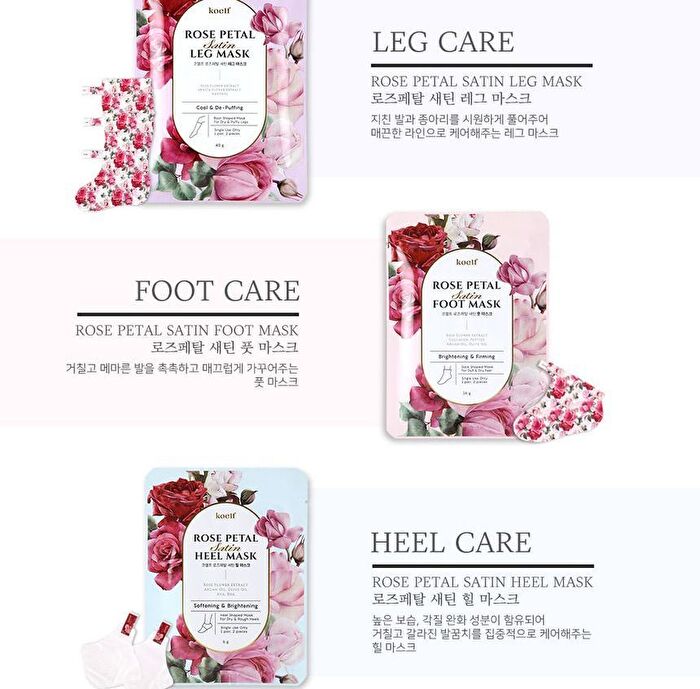 Petitfee Rose Petal Satin Hand Mask - 1 pair