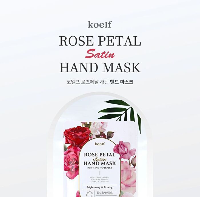 Petitfee Rose Petal Satin Hand Mask - 1 pair