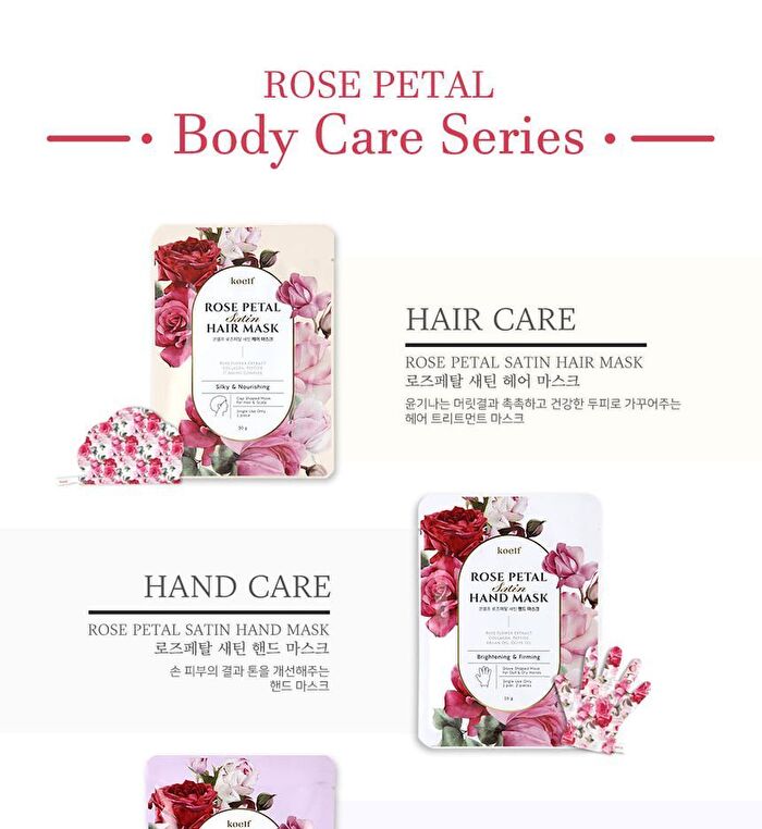 Petitfee Rose Petal Satin Foot Mask - 1 pair