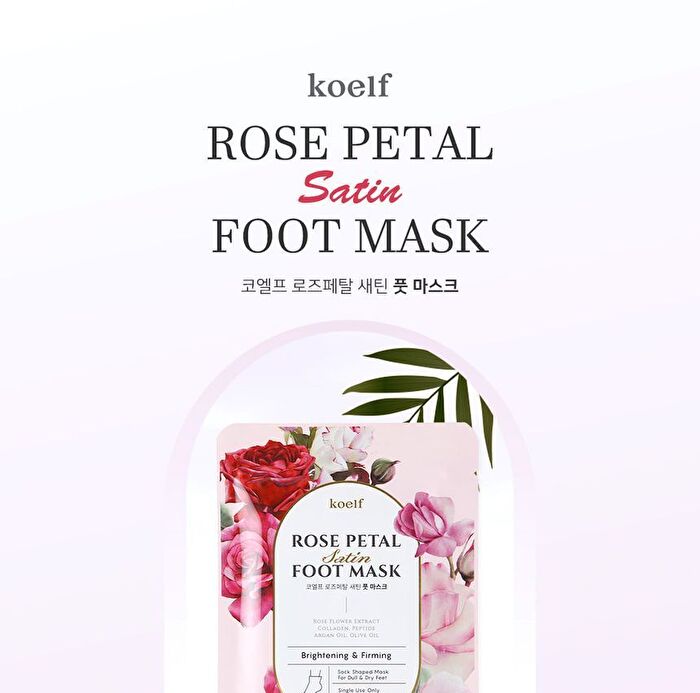 Petitfee Rose Petal Satin Foot Mask - 1 pair