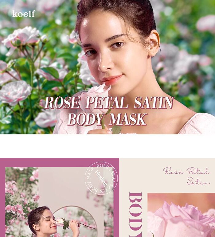 Petitfee Rose Petal Satin Leg Mask - 1 pair