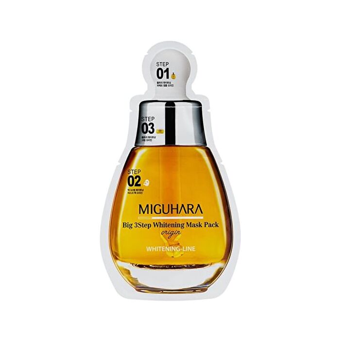 Miguhara Big 3 Step Whitening Mask Pack Origin - 1.7ml + 25ml + 2ml