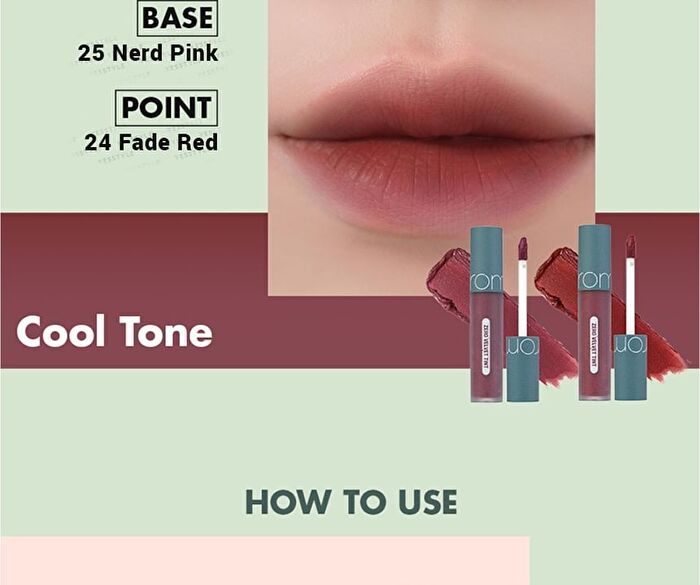 romand Zero Velvet Tint Vintage Filter Series - 4 Colors - #22 Grain Nude