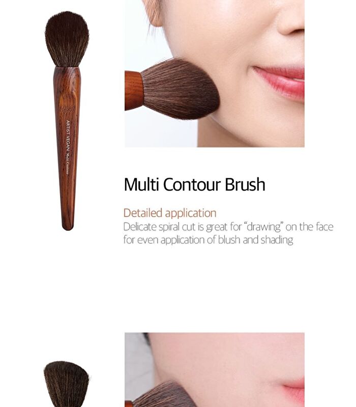 too cool for school Artist Vegan Multi Contour Brush - 1 pc
