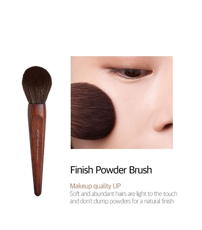 too cool for school Artist Vegan Powder Fan Brush - 1 pc