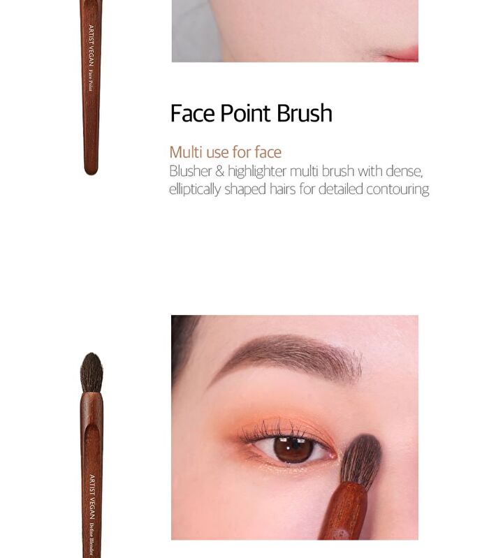 too cool for school Artist Vegan Powder Fan Brush - 1 pc