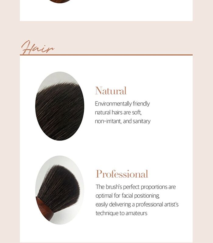 too cool for school Artist Vegan Powder Fan Brush - 1 pc