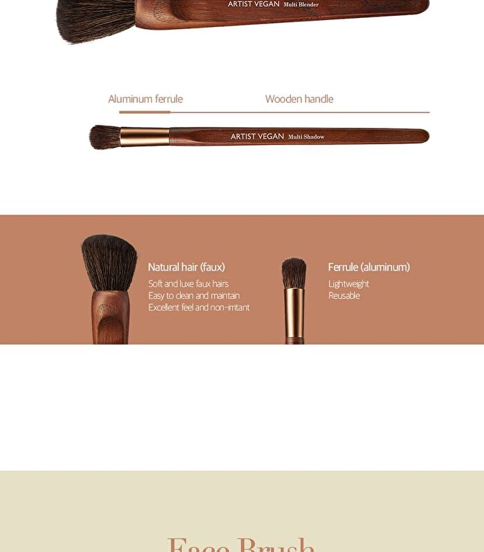 too cool for school Artist Vegan Powder Fan Brush - 1 pc