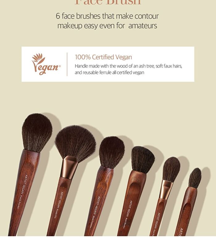 too cool for school Artist Vegan Powder Fan Brush - 1 pc