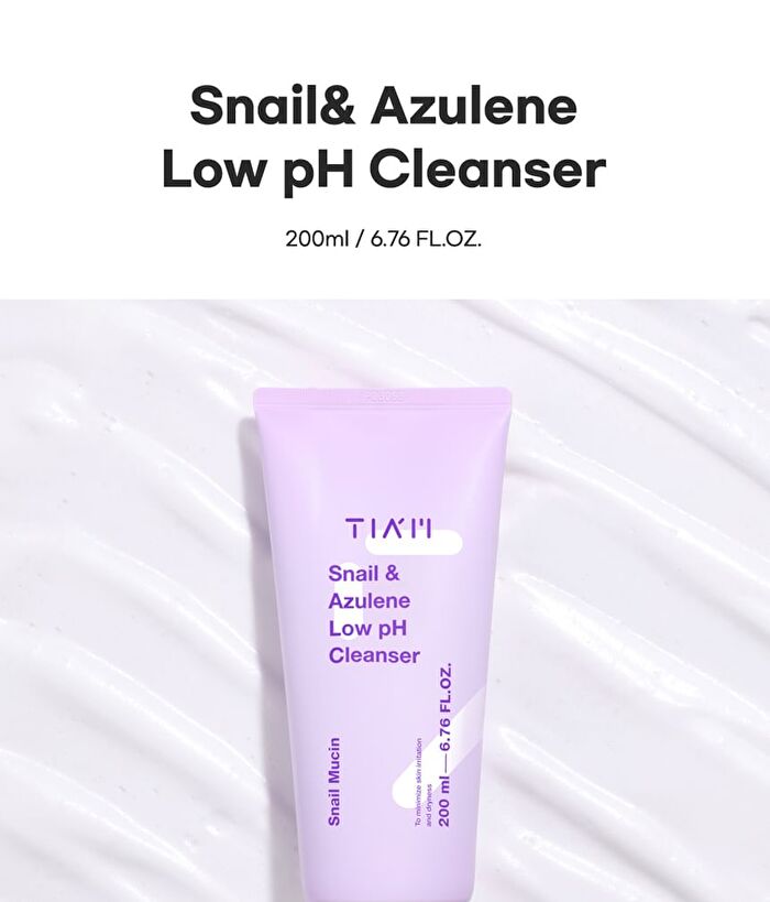 Tia\'m Snail & Azulene Low pH Cleanser - Tube: 200ml