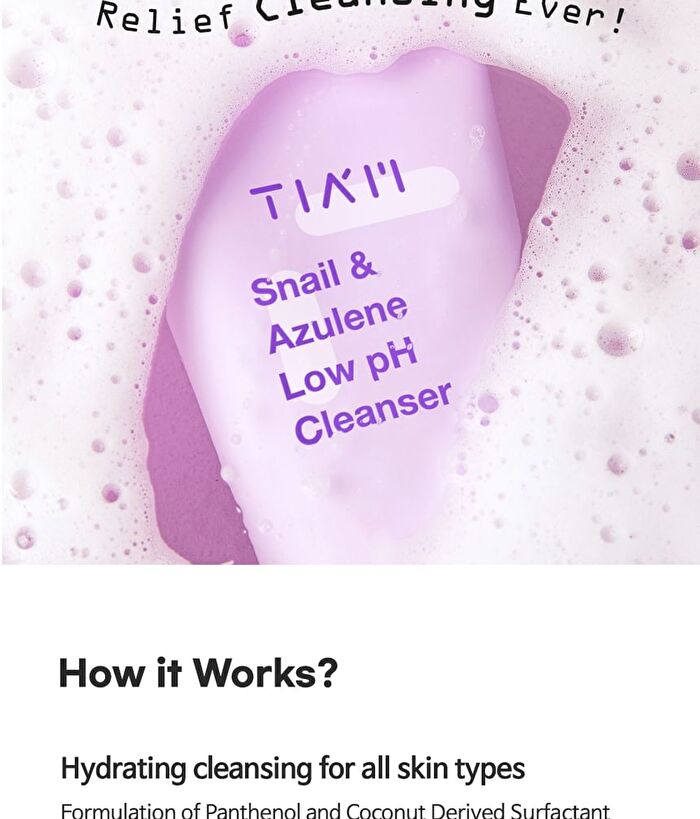 Tia\'m Snail & Azulene Low pH Cleanser - Tube: 200ml
