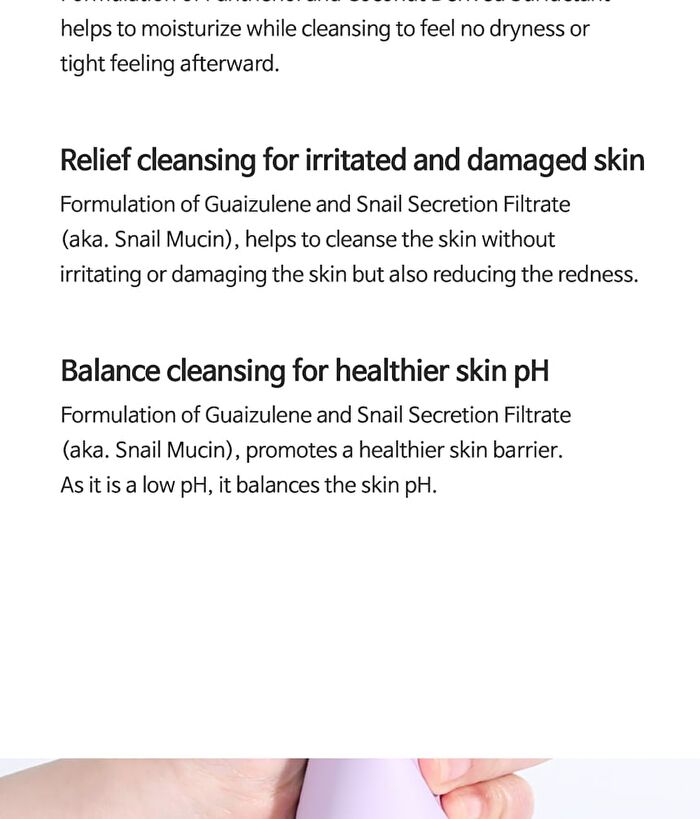 Tia\'m Snail & Azulene Low pH Cleanser - Tube: 200ml