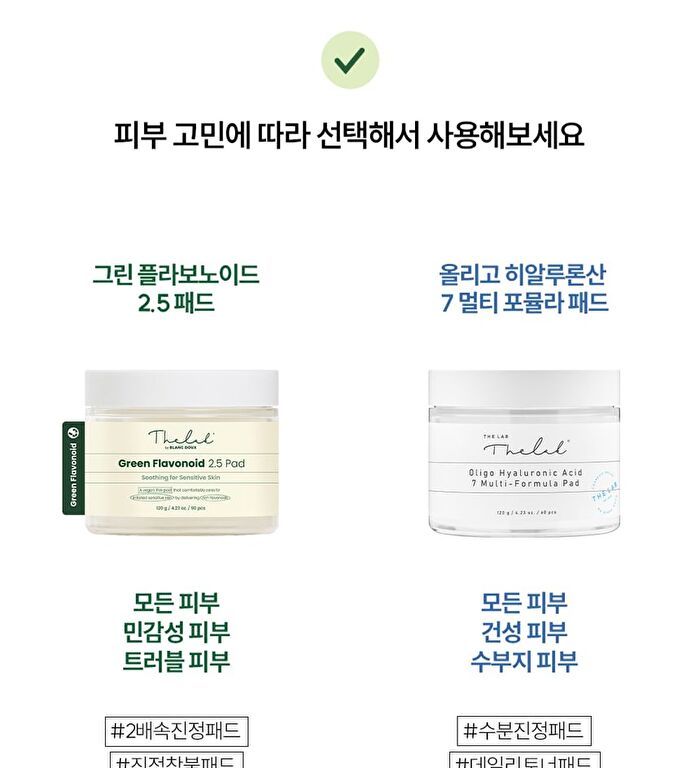 THE LAB by BLANC DOUX Green Flavonoid 2.5 Pad - 2024 Version - 90 pads