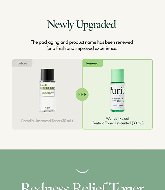 Wonder Releaf Centella Toner Unscented Mini - 30ml