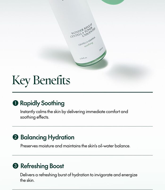 Wonder Releaf Centella Toner Unscented Mini - 30ml