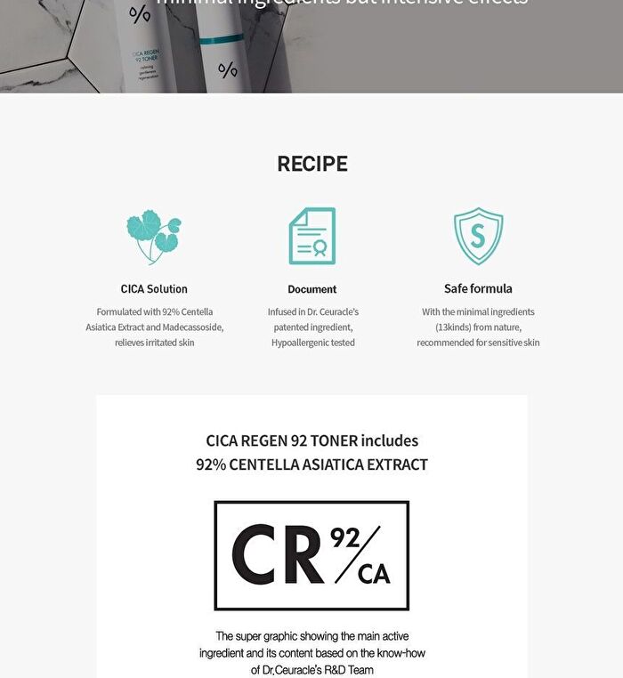 Cica Regen 92 Toner - 120ml