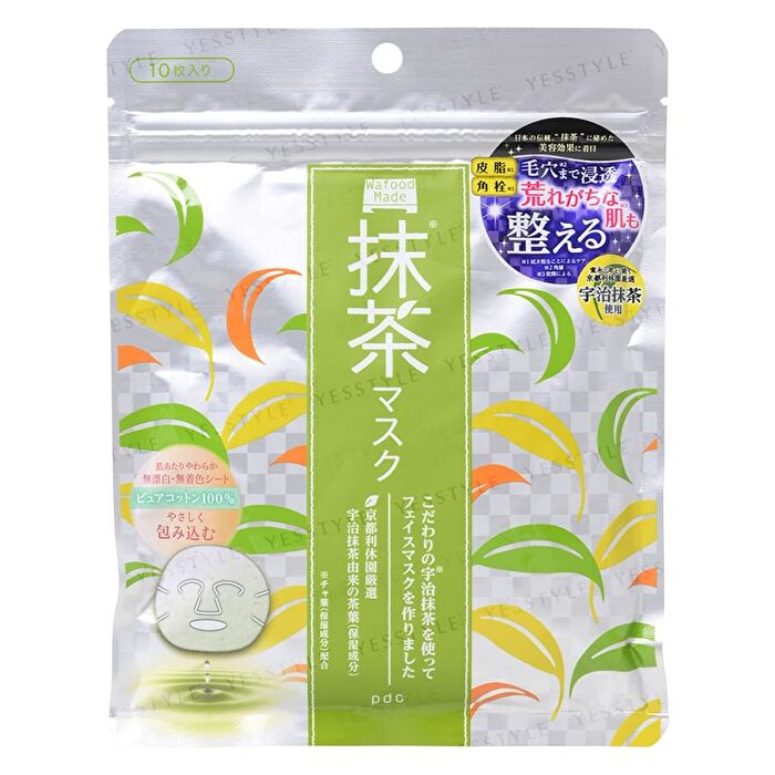 pdc Wafood Made Matcha Sheet Mask - 10 pcs