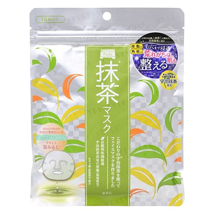 pdc Wafood Made Matcha Sheet Mask - 10 pcs