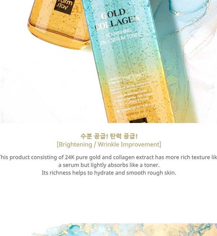Gold Collagen Nourishing 2 in 1 Serum Toner - 130ml