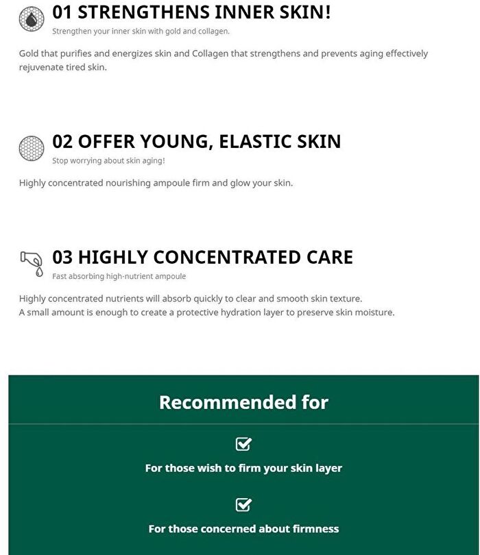 Gold Collagen Nourishing Ampoule - 35ml
