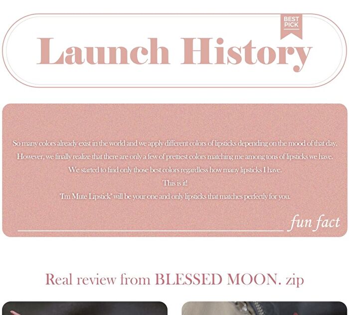 Blessed Moon I\'m Mute Lipstick - 4 Colors - #01 Out