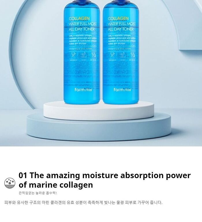 Collagen Water Full Moist All Day Toner - 500ml