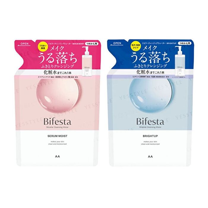 Bifesta Micellar Cleansing Water - Brightup - 360ml Refill