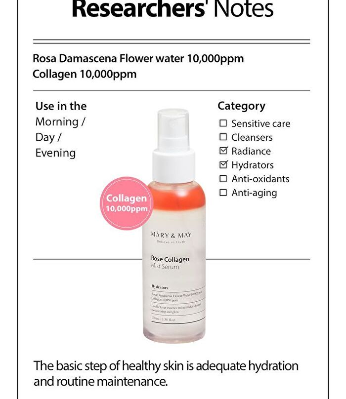 Rose Collagen Mist Serum - 100ml