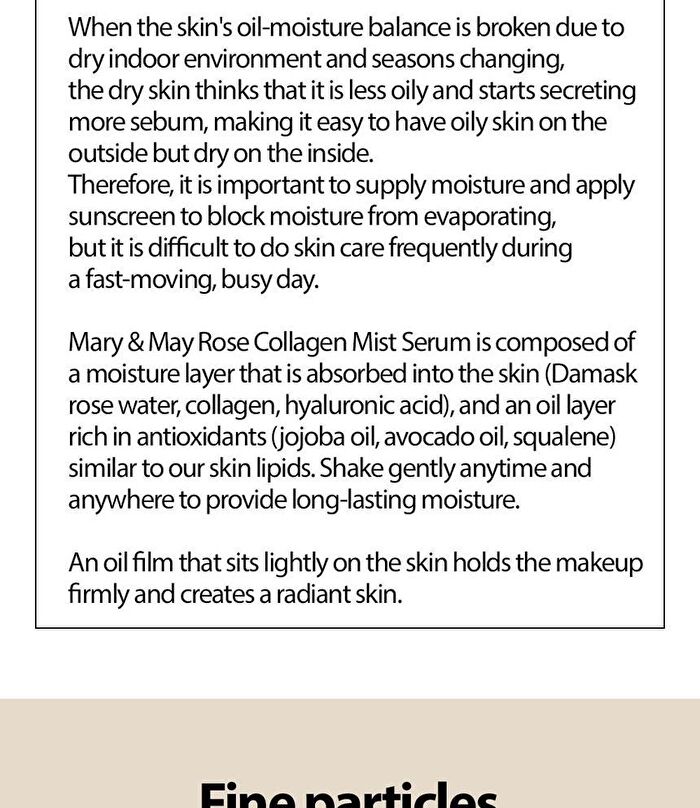 Rose Collagen Mist Serum - 100ml