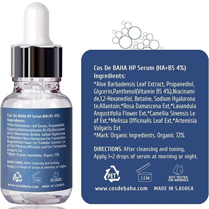 HP Hyaluronic Acid B5 (D-Panthenol) Serum - 30ml