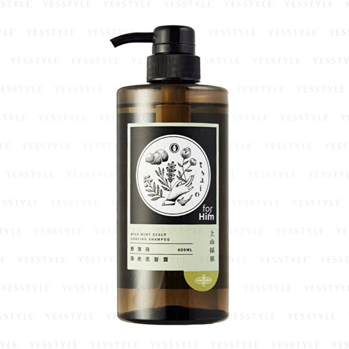 Tsaio Shampoo For Men - Wild Mint Scalp Cooling - 600ml