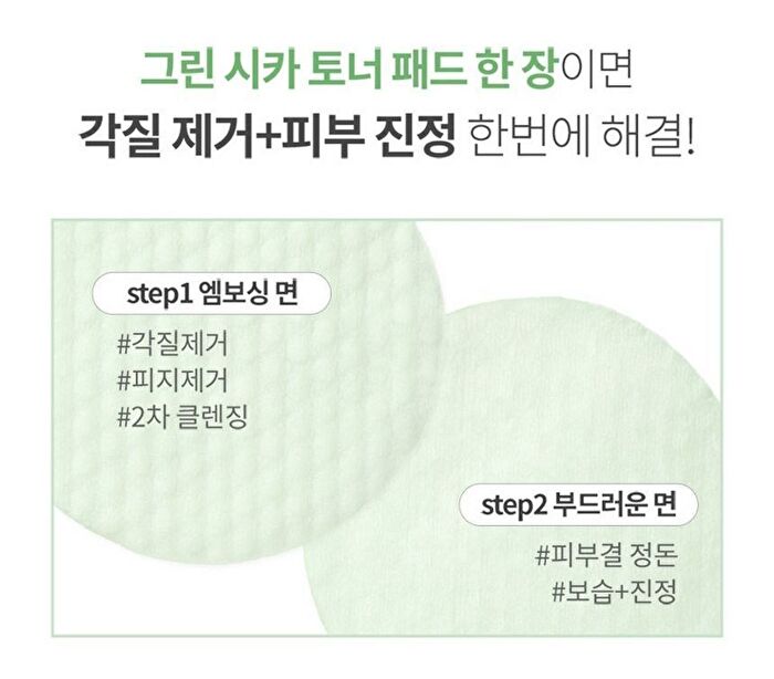 Green Cica Toner Pad - 70 pcs
