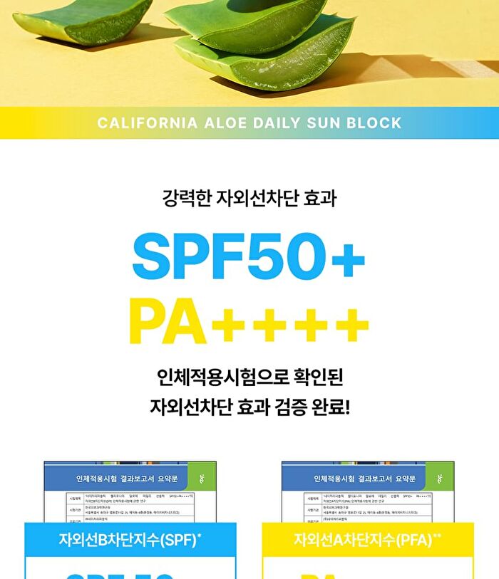 California Aloe Daily Sun Block - 2021 Version - 57ml