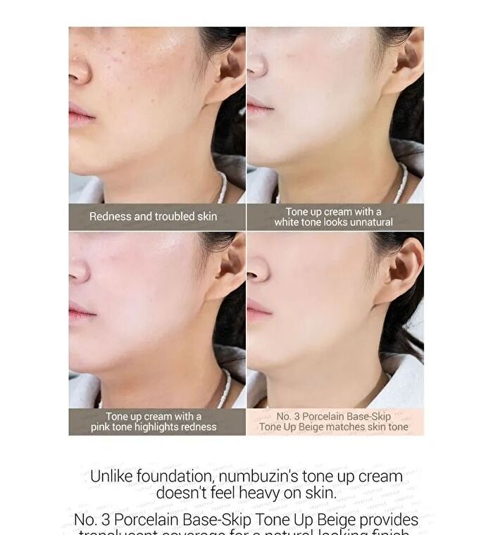 No. 3 Porcelain Base-Skip Tone Up Beige - 50ml