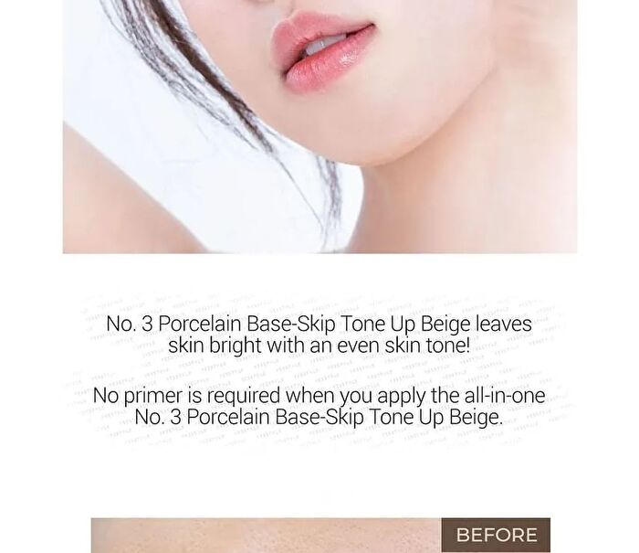 No. 3 Porcelain Base-Skip Tone Up Beige - 50ml
