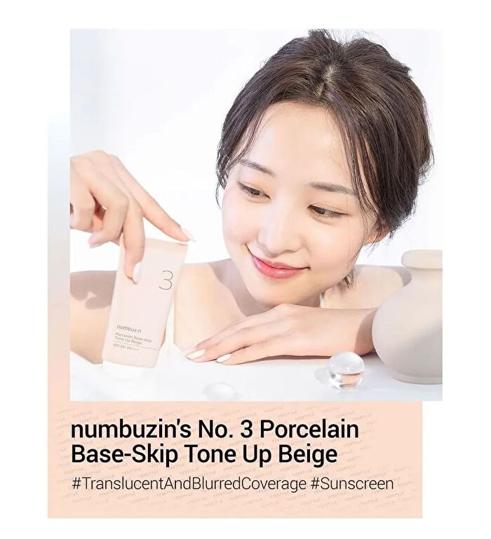No. 3 Porcelain Base-Skip Tone Up Beige - 50ml