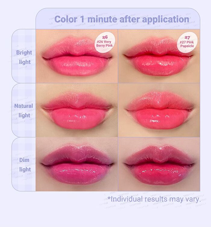romand Juicy Lasting Tint Summer Light Series - 2 Colors - #27 Pink Popsicle