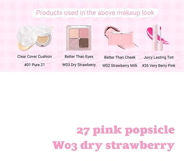 romand Juicy Lasting Tint Summer Light Series - 2 Colors - #27 Pink Popsicle