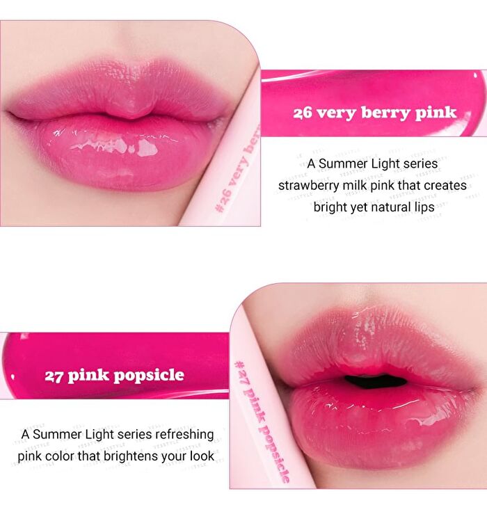 romand Juicy Lasting Tint Summer Light Series - 2 Colors - #27 Pink Popsicle