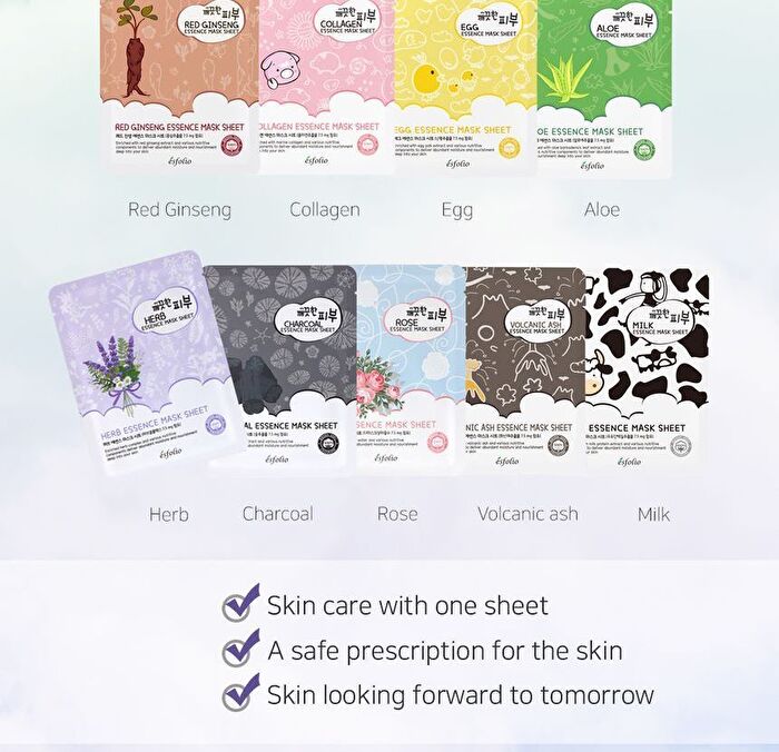 esfolio Herb Essence Mask Sheet Set - 25ml x 10pcs