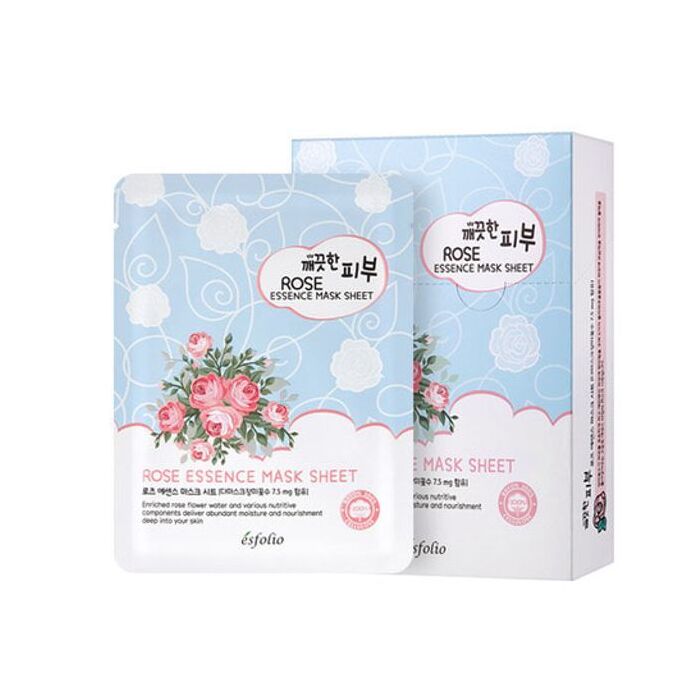 esfolio Rose Essence Mask Sheet Set - 25ml x 10pcs