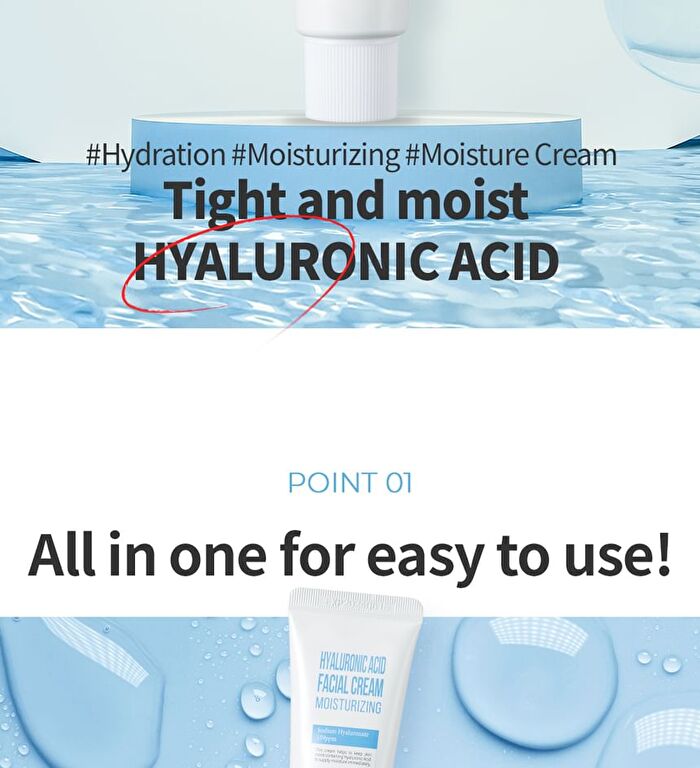 Facial Cream - 6 Types - Hyaluronic Acid