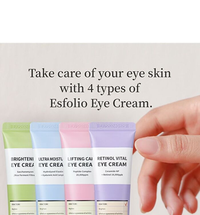 esfolio Eye Cream - 4 Types - Brightening