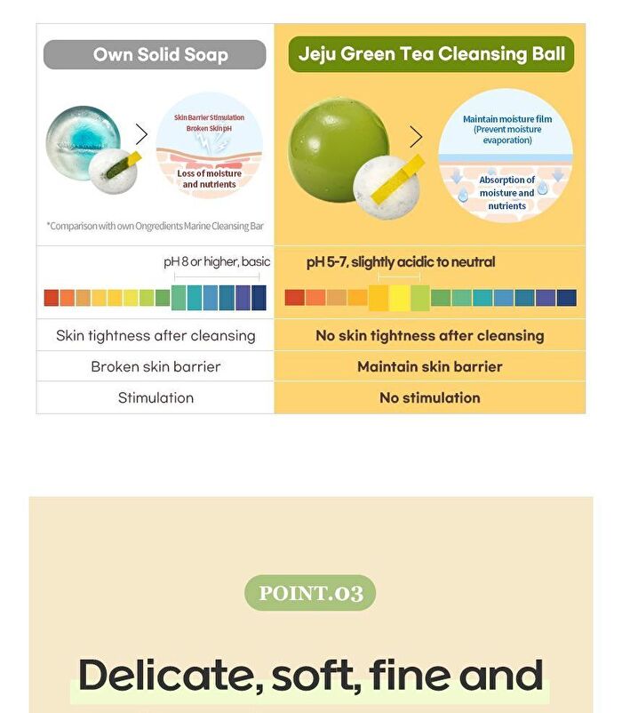 Jeju Green Tea Cleansing Ball - 110g x 1 pc