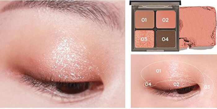 Merzy Mood Fit Shadow Palette - 3 Colors - #S3 Drowsy Nude