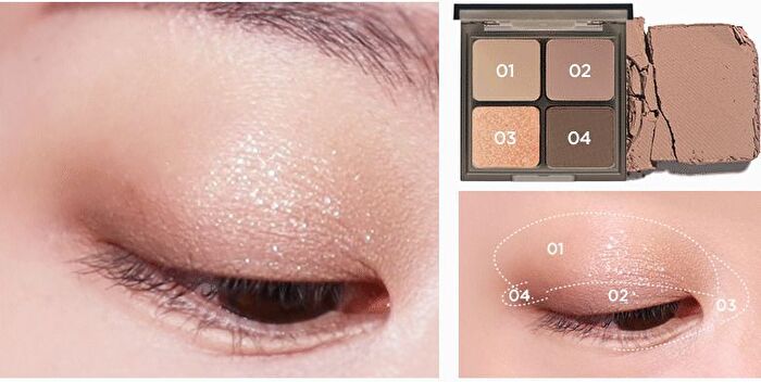 Merzy Mood Fit Shadow Palette - 3 Colors - #S3 Drowsy Nude