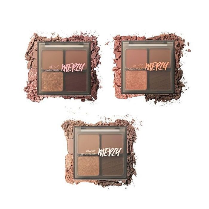 Merzy Mood Fit Shadow Palette - 3 Colors - #S3 Drowsy Nude