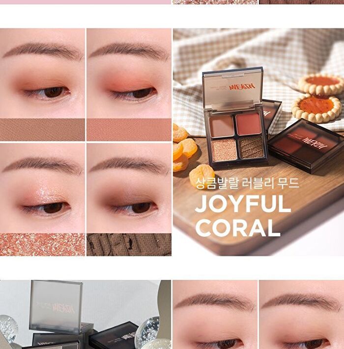 Merzy Mood Fit Shadow Palette - 3 Colors - #S1 Amusing Rose